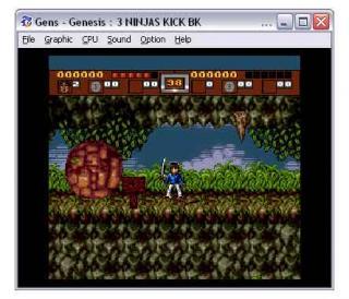 Sega Genesis 3 Ninjas Kick Back