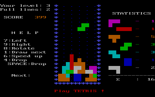 DOS Tetris