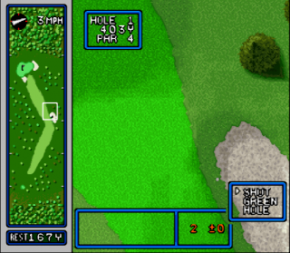 Super Nintendo HAL's Hole in One Golf