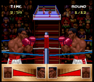 Super Nintendo Riddick Bowe Boxing