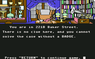 Commodore 64 221B Baker Street